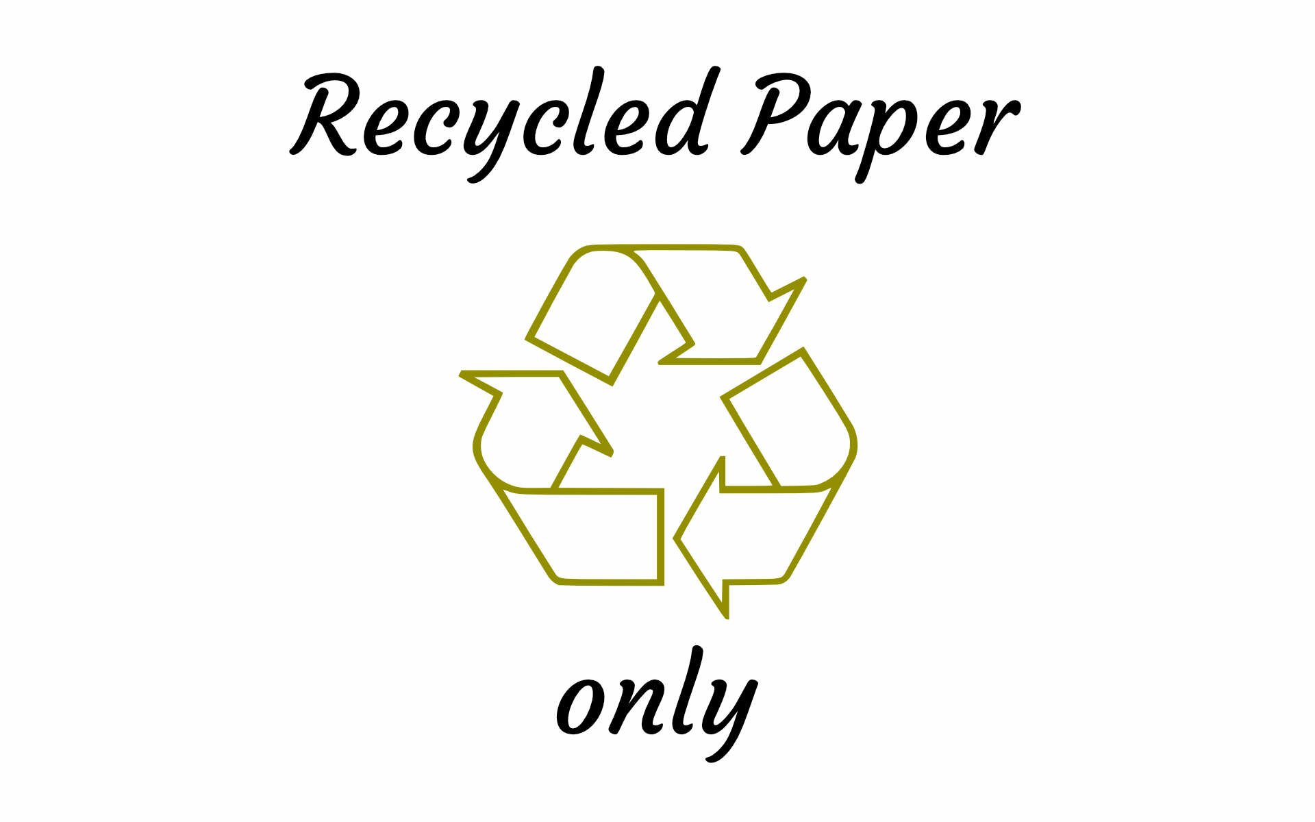 einfaches Recycling-Wickelpapier